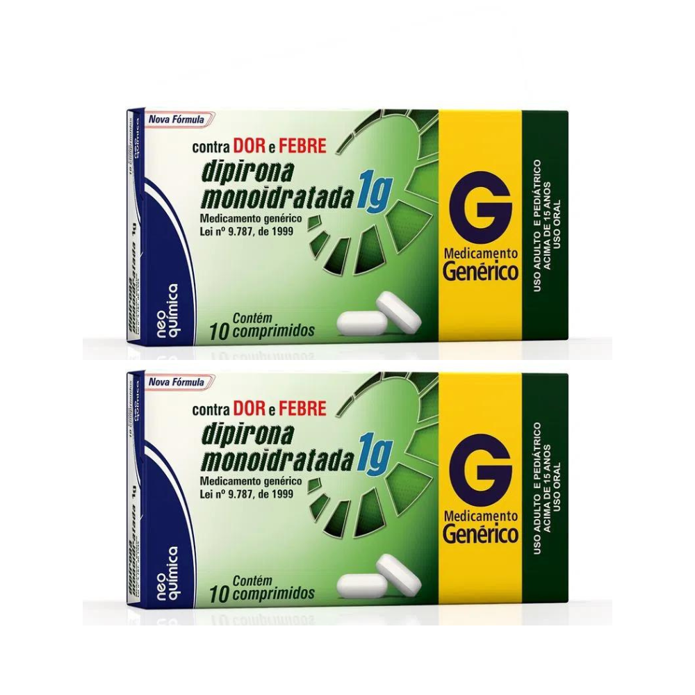 Dipirona 1g Neo Química - Kit 2 Caixas