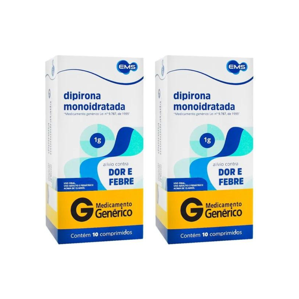 Dipirona 1g 10 Comprimidos - Ems