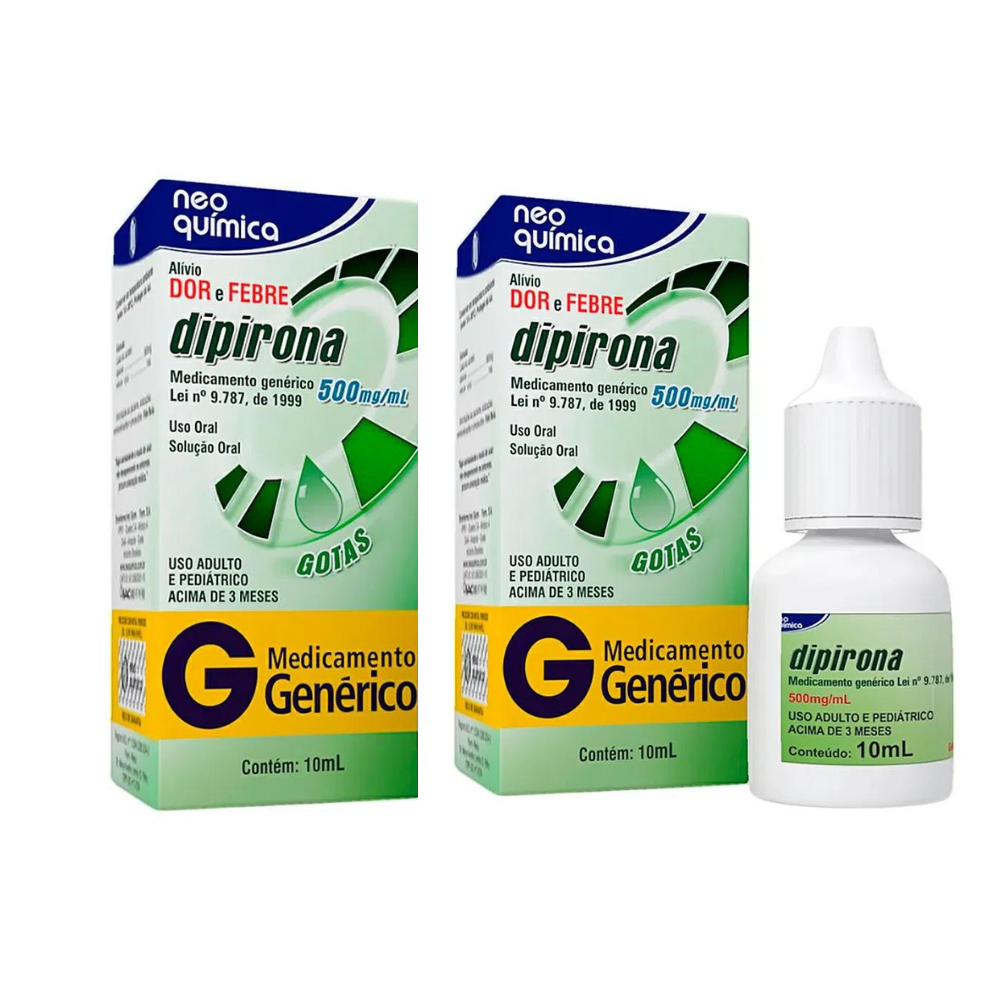 Dipirona Monoidratada 500mg/ml Solução Gotas 20ml - Neo Química