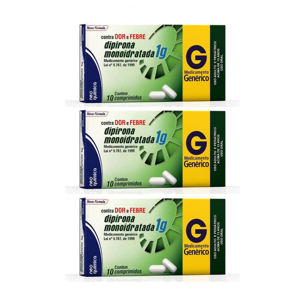 Dipirona 1g Neo Química - Kit 2 Caixas