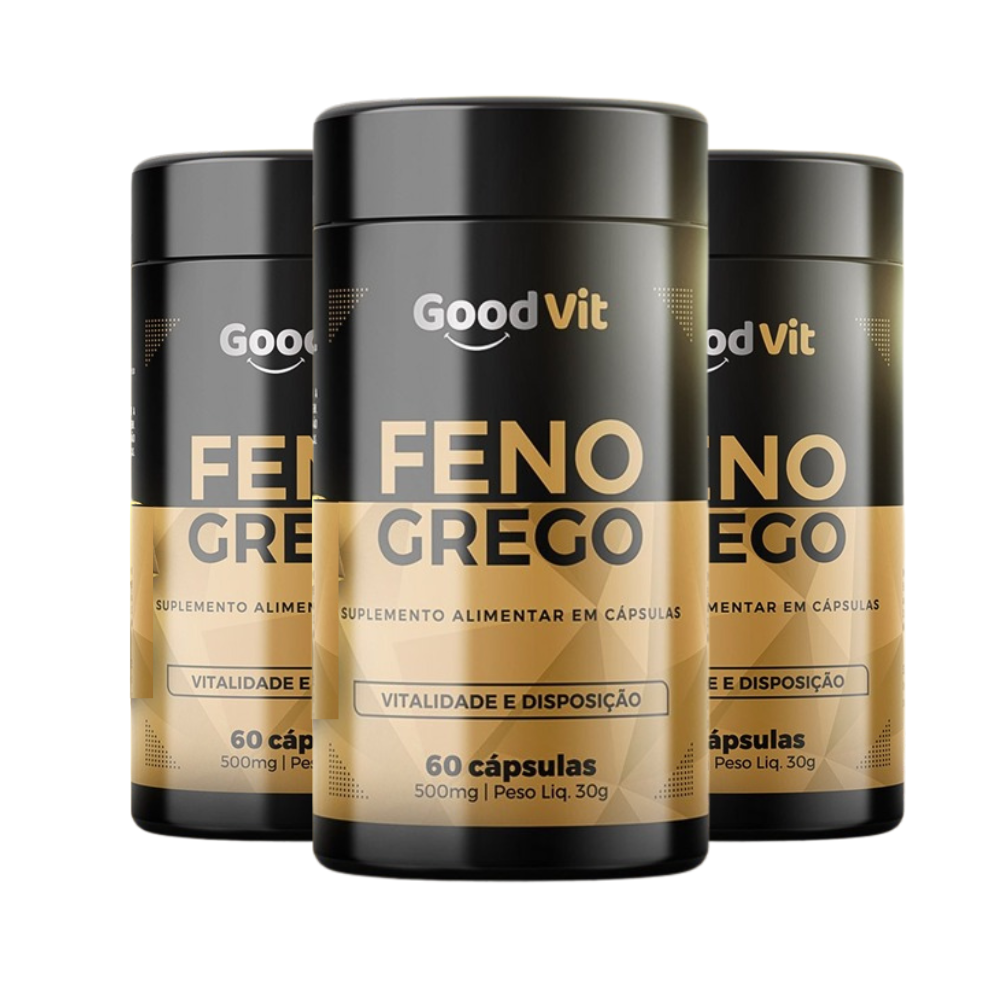 Feno Grego Concentrado 60 Cápsulas Kit 2 Frascos