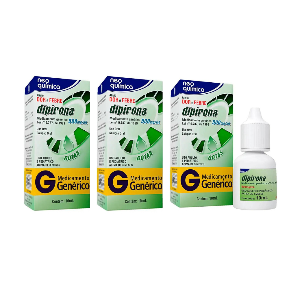 Dipirona Monoidratada 500mg/ml Solução Gotas 20ml - Neo Química