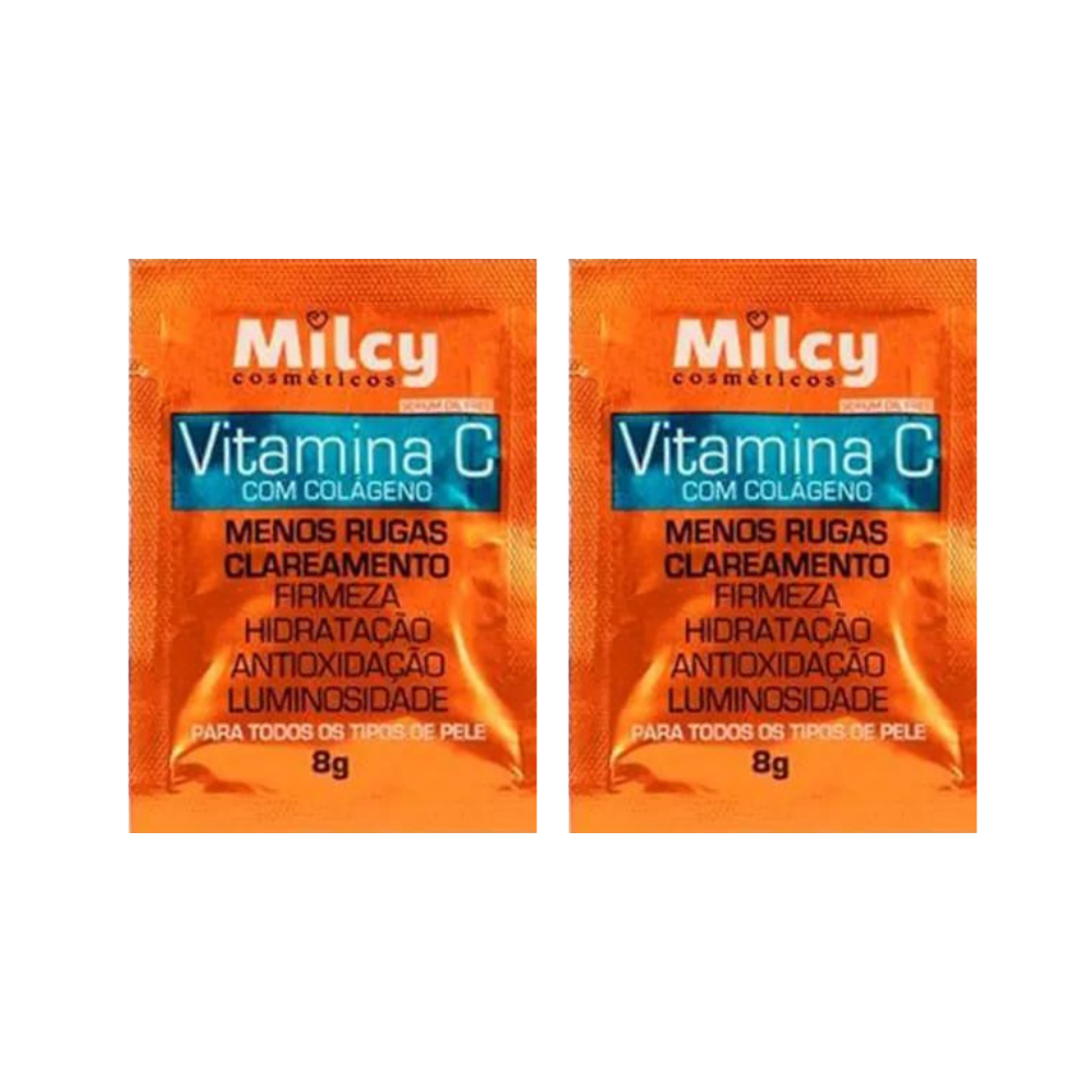 Milcy Facial - Sachê Colágeno e Vitamina C 8g