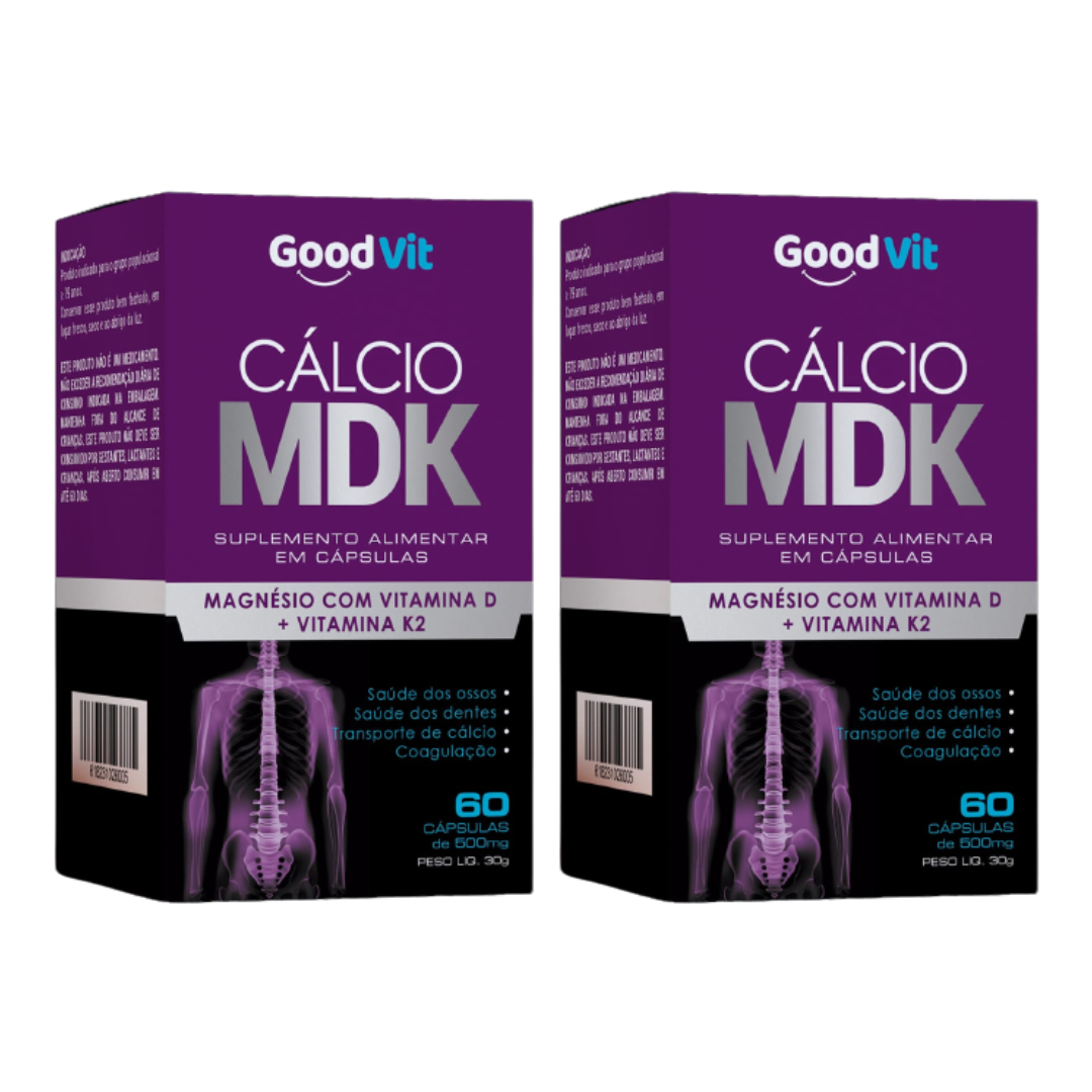 Cálcio Mdk 500mg com 60 Cápsulas